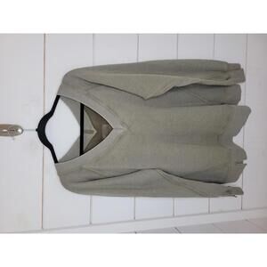 Aerie Olive Green V-Neck Sweatshirt